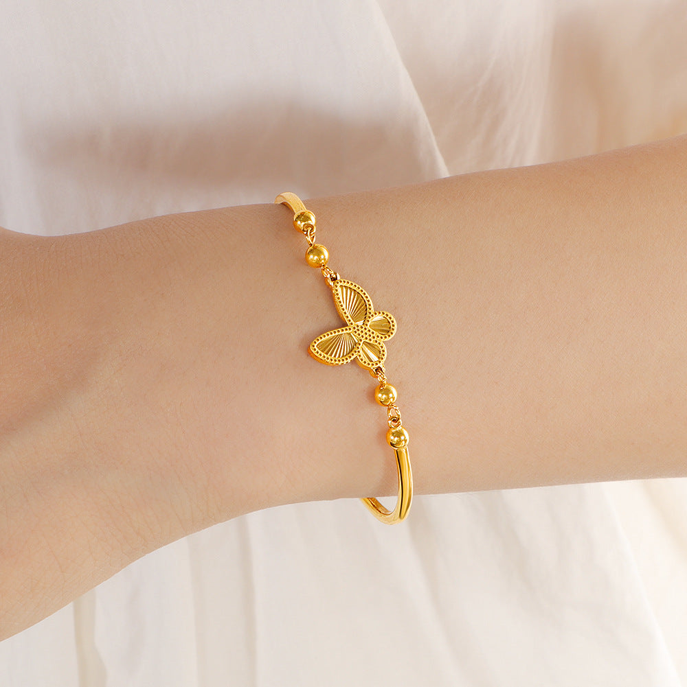 Damen Schmuckarmband mit filigranem Schmetterlings-Design Shop Nory