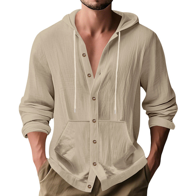 Herren lässige Sommerjacke mit Kapuze