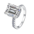 Damen Verlobungsring mit kunstvollem Zirkonia und elegantem Rahmen Shop Nory