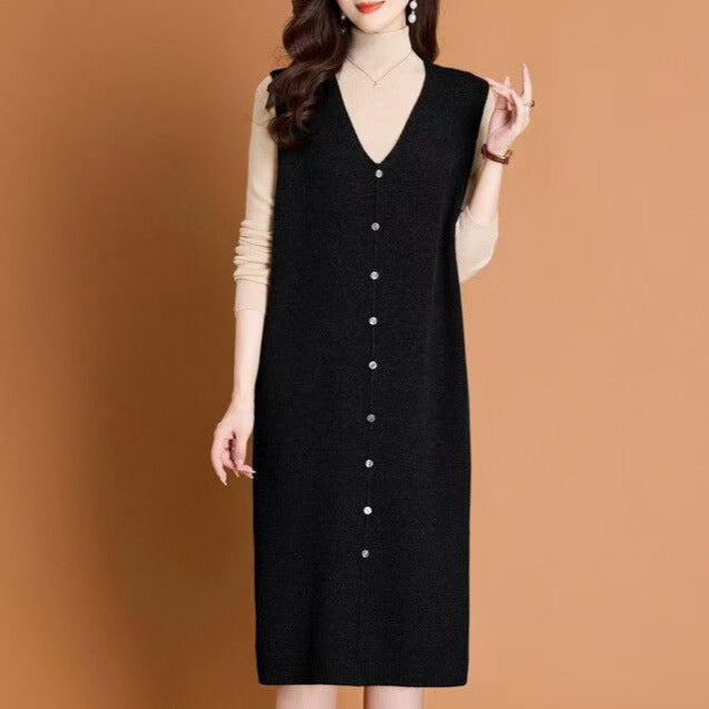 Damen Lange Strickweste Shop Nory