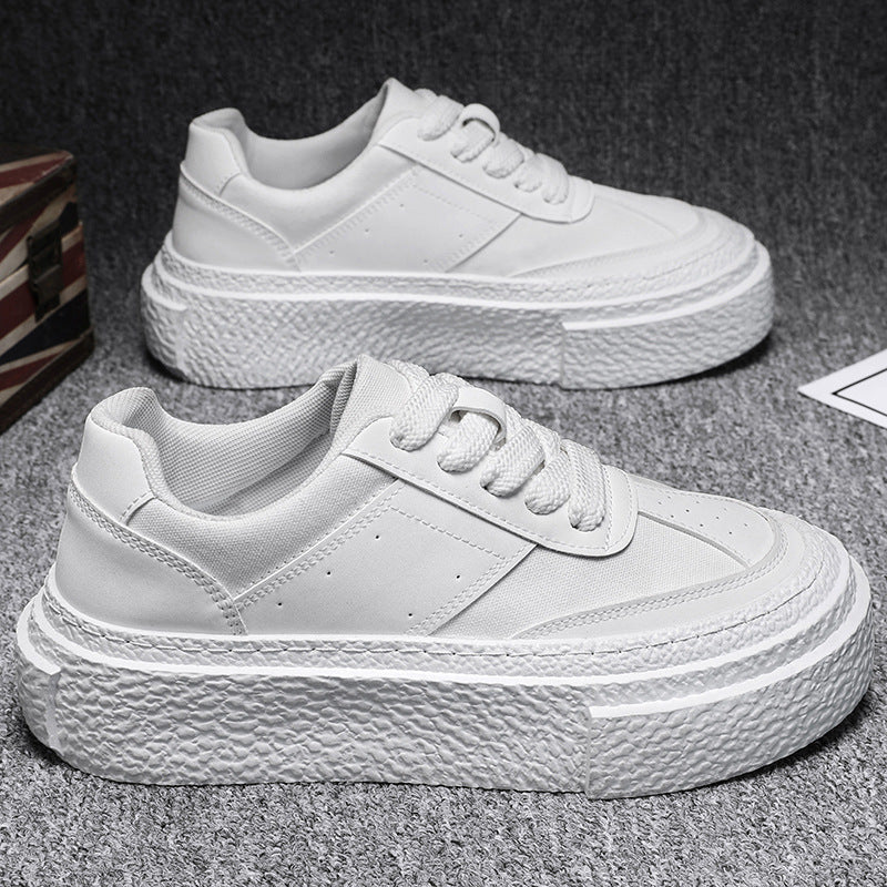 Damen modische Sneakers mit hoher Plateausohle und eleganter Oberflächenstruktur