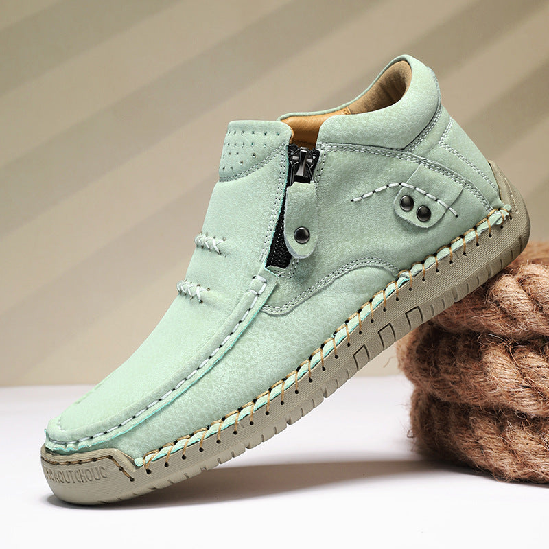 Herren Bequeme und modische Stiefeletten mit Reißverschluss