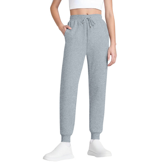 Damen nan schlanke hochgeschnittene Jogginghose mit Tunnelzug, Eingrifftaschen und Bündchen Shop Nory