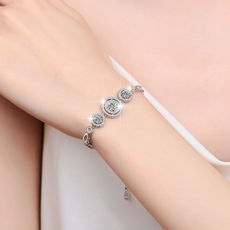 Damen elegantes Armband mit strahlenden Kristallen Shop Nory
