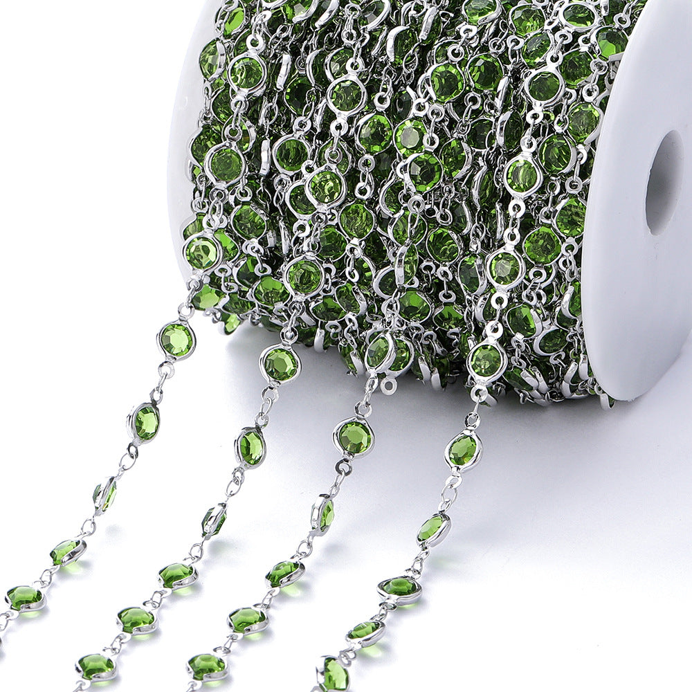 Dekorative Strass-Gliederkette Auf Rolle Für Schmuckherstellung