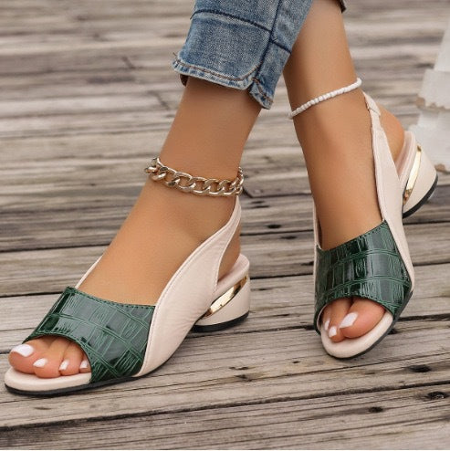 Damen Slingback-Sandaletten mit modischem Schnitt und rutschfester Sohle