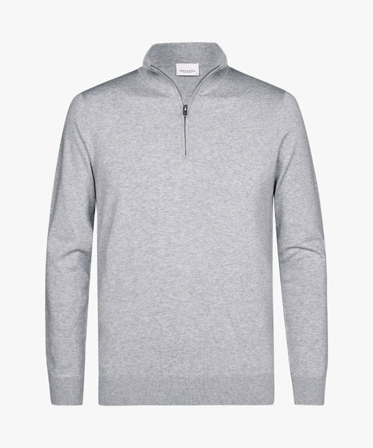 Herren nan feiner Troyer mit kurzem Reißverschluss, geripptem Saum und Merino-Mix Shop Nory