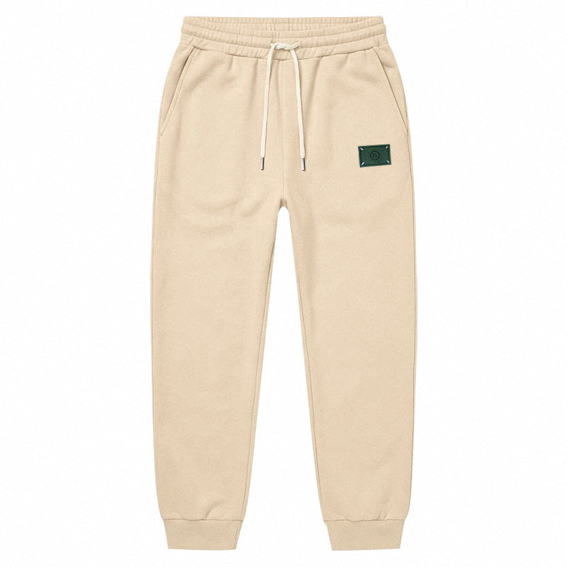 Herren Minimalistische Fleece-Jogginghose mit elastischem Tunnelzug und schmalen Bündchen Shop Nory