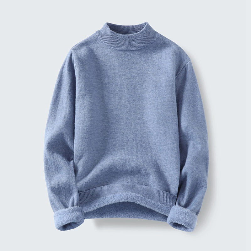 Damen Feinstrick-Mockneck-Pullover mit wärmendem Fleece-Innenfutter und umgeschlagenen Teddy-Bündchen Shop Nory