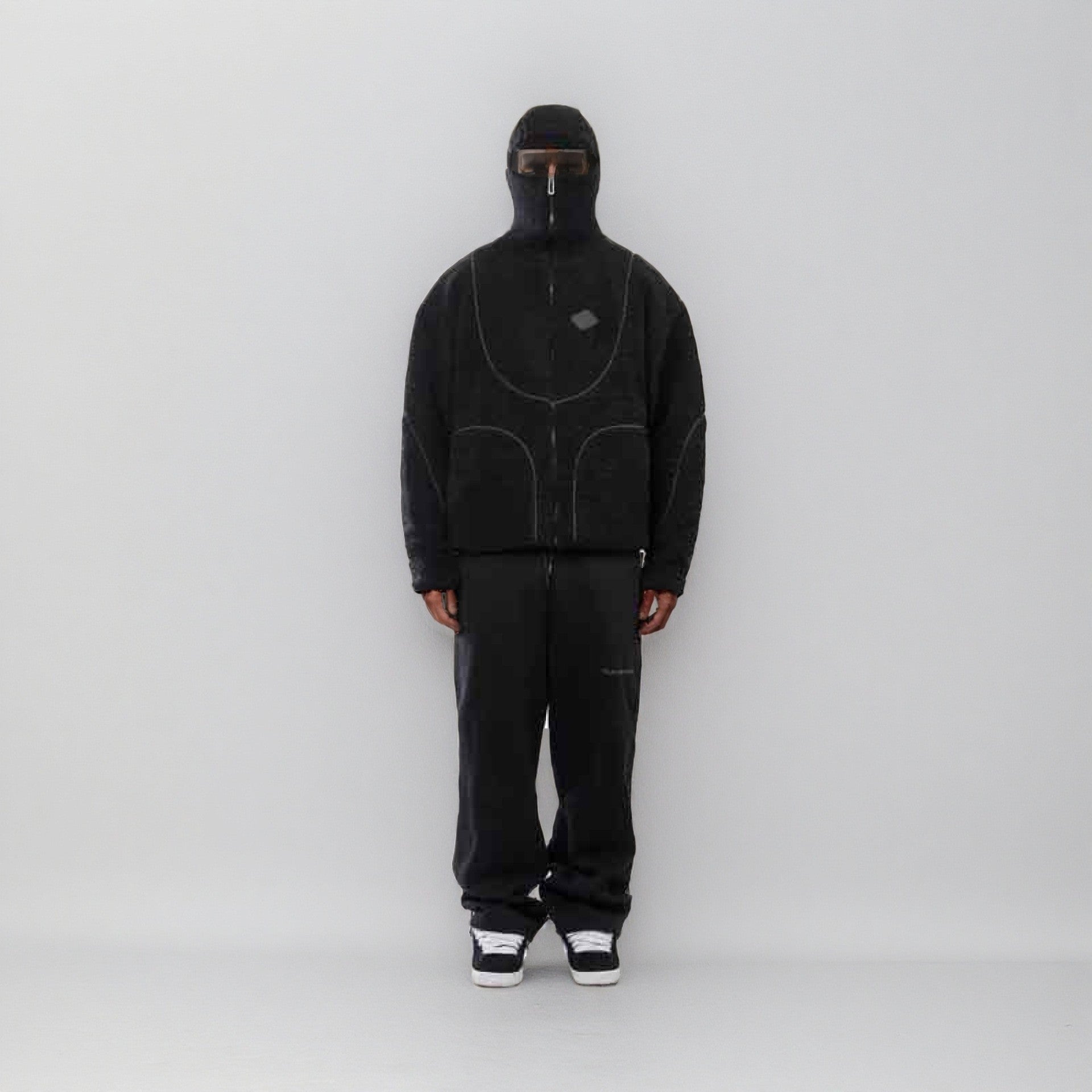 Herren Gemütliche Teddyjacke mit Kontrastnähten