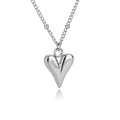 Damen Halskette mit herzförmigem Anhänger aus hochwertigem Edelstahl Shop Nory