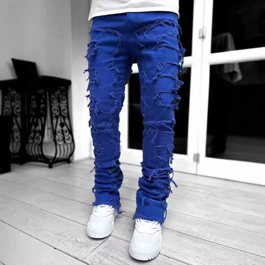 Herren modische Zerrissene Skinny Jeans im lässigen Street-Style
