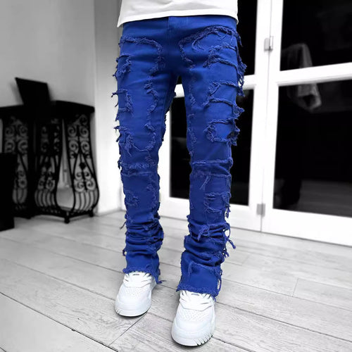 Herren modische Zerrissene Skinny Jeans im lässigen Street-Style
