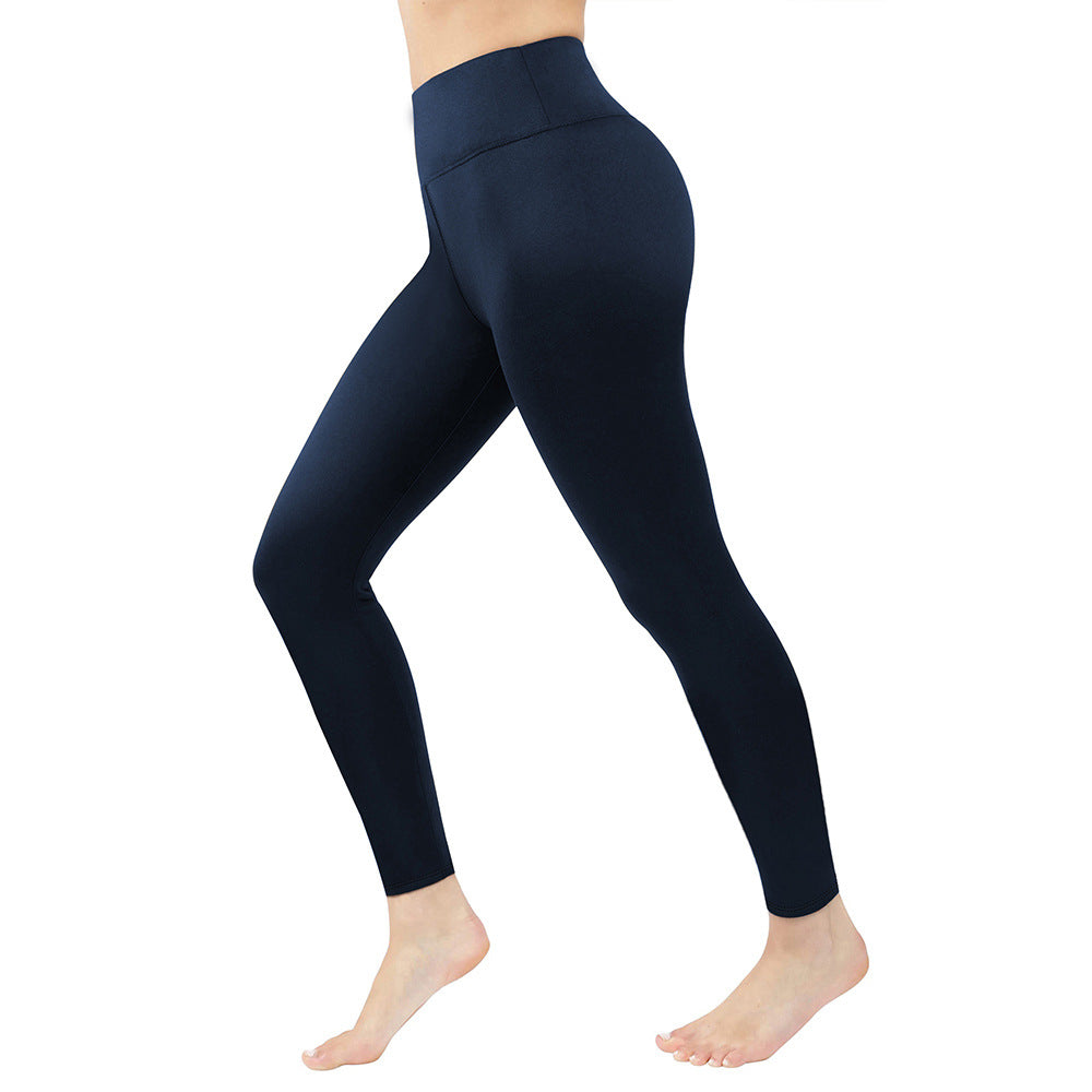 Damen Figurformende High‑Waist Leggings aus meliertem Power‑Stretch mit breitem Komfortbund Shopy Nory