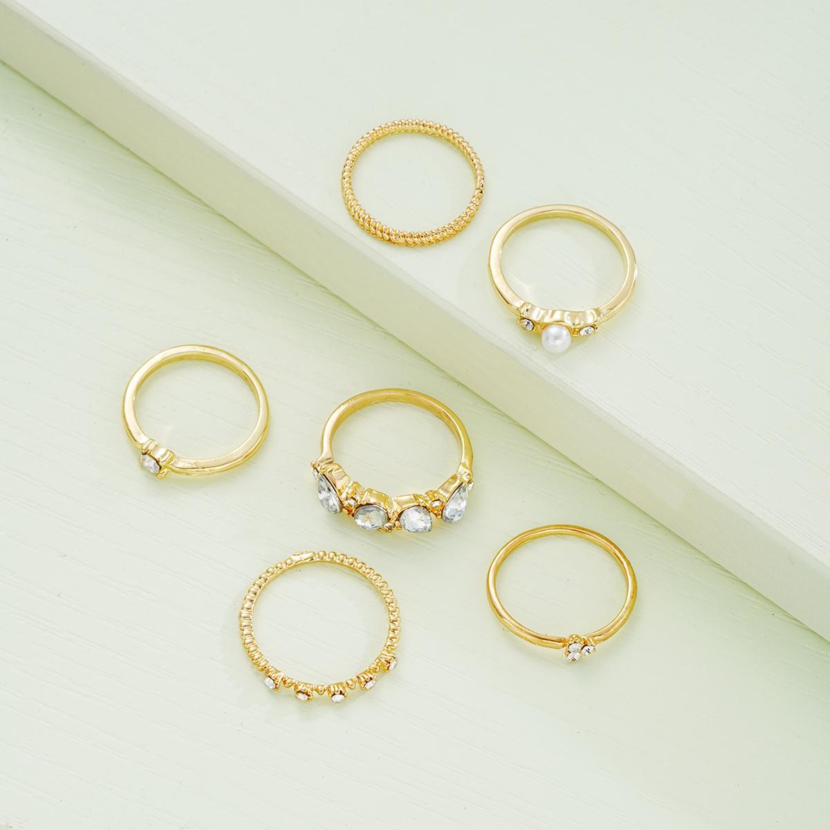 Damen zartes und verspieltes Ringset Shop Nory