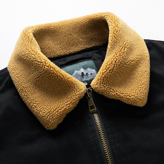 Herren Thermo-Bomberjacke im Aviator-Stil mit Teddyfutter und aufgesetzten Klappentaschen Shop Nory