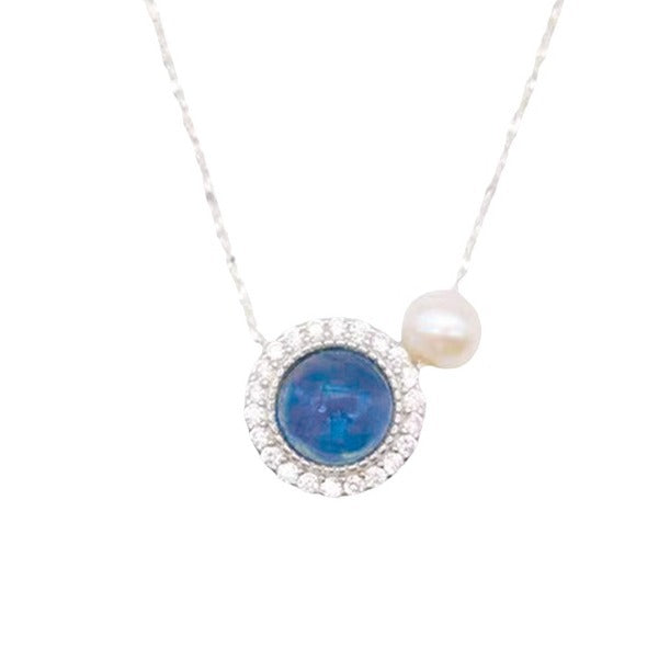 Damen Halskette mit kunstvollem Anhänger und funkelnden Zirkonia Shop Nory