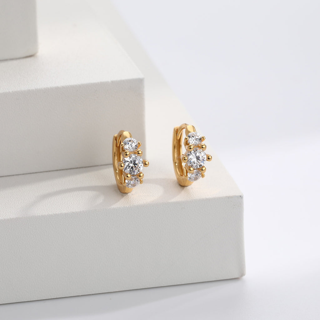 Damen Ohrhänger aus 925 Sterling Silber mit funkelndem Zirkon Shop Nory