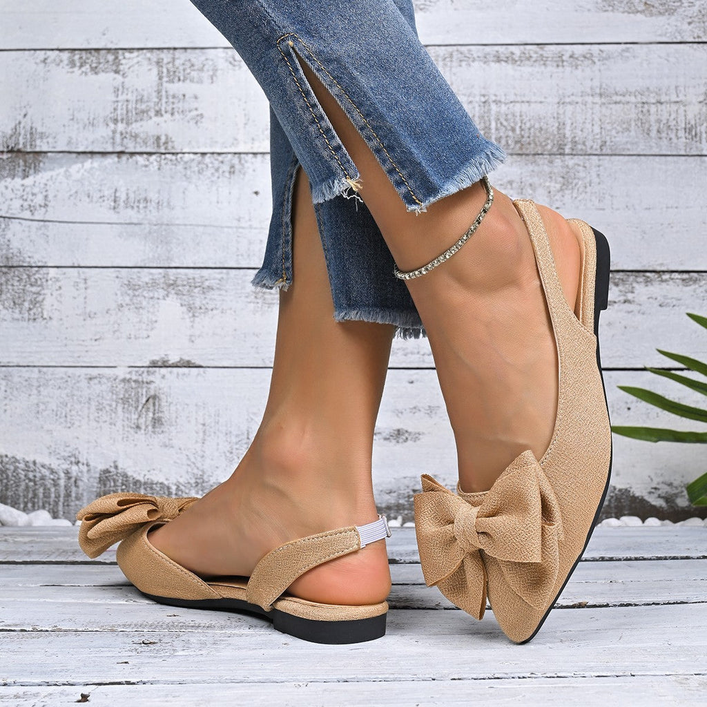 Damen Slipper mit dekorativem Schleifen-Detail Shopnory