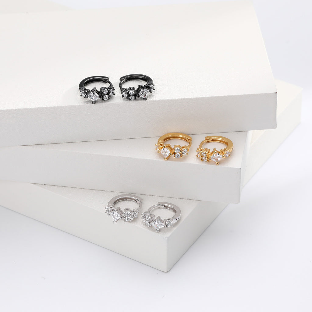 Damen Elegante Ohrringe mit funkelnden Zirkonia und hochwertigem 925 Sterling Silber Shop Nory