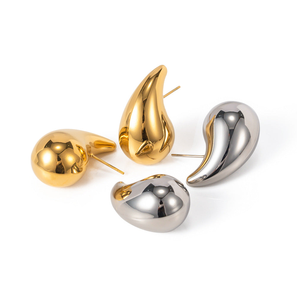 Damen Ohrhänger in tropfenförmigem Design aus hochwertigem Edelstahl Shop Nory
