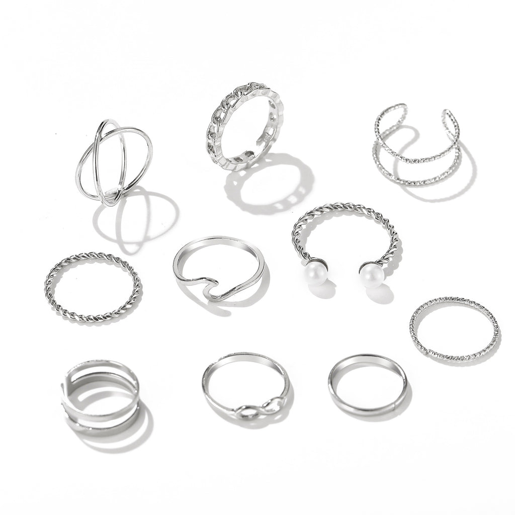 Damen Ring-Set mit filigranen Designs und eleganten Details Shop Nory