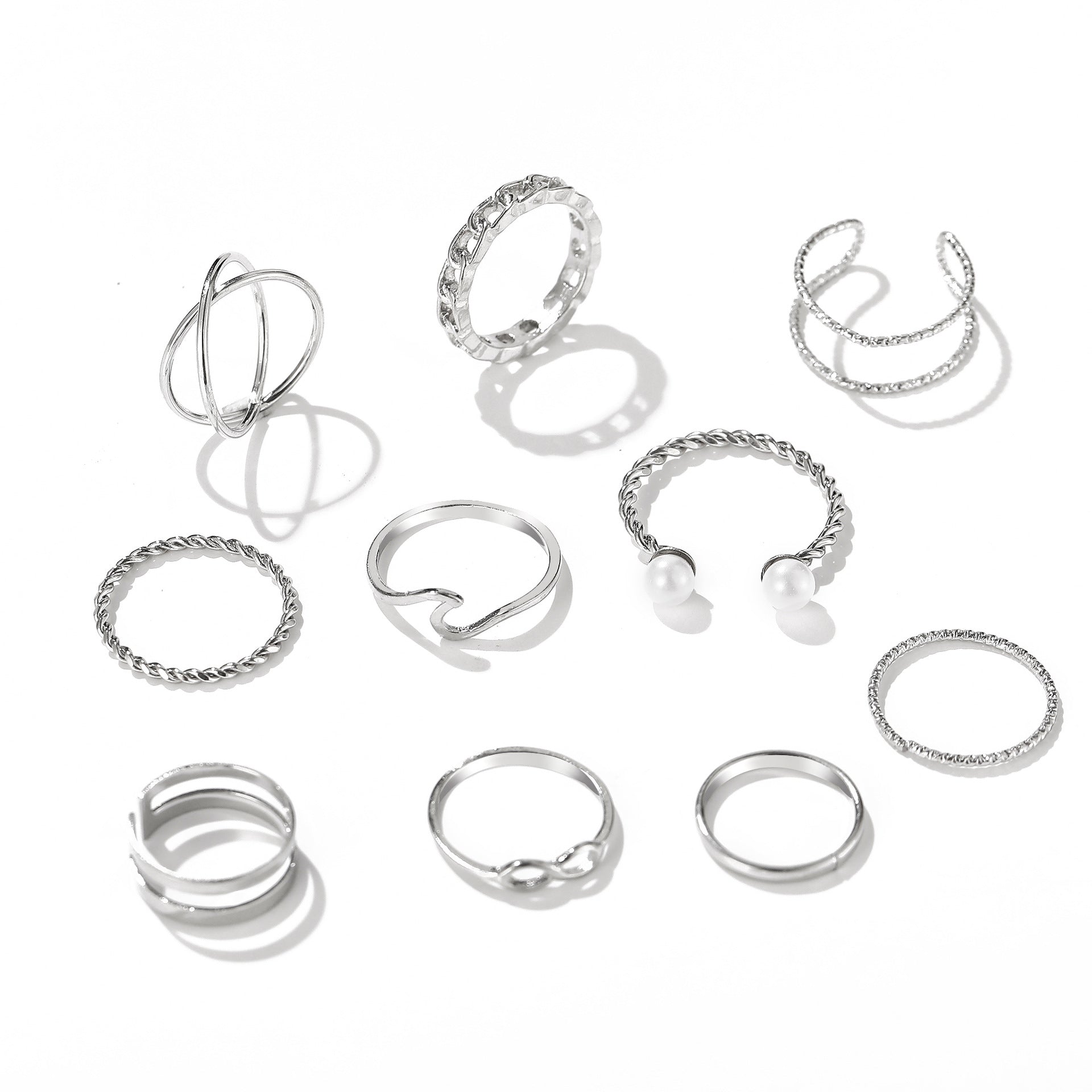 Damen Ring-Set mit filigranen Designs und eleganten Details Shop Nory
