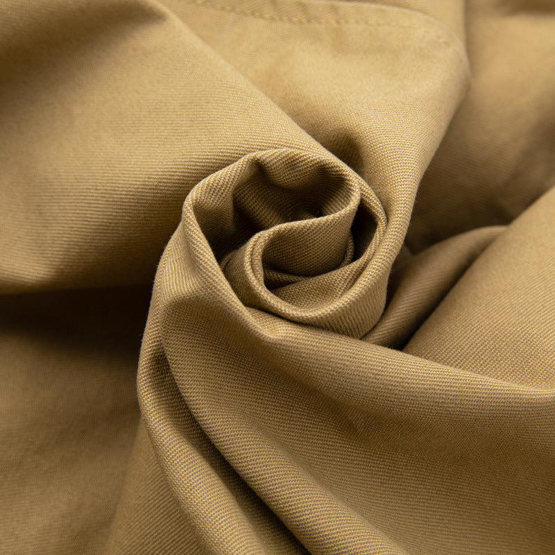 Herren Ärmellose Utility-Canvas-Weste mit V‑Ausschnitt, Knopfleiste und aufgesetzten Taschen Shop Nory