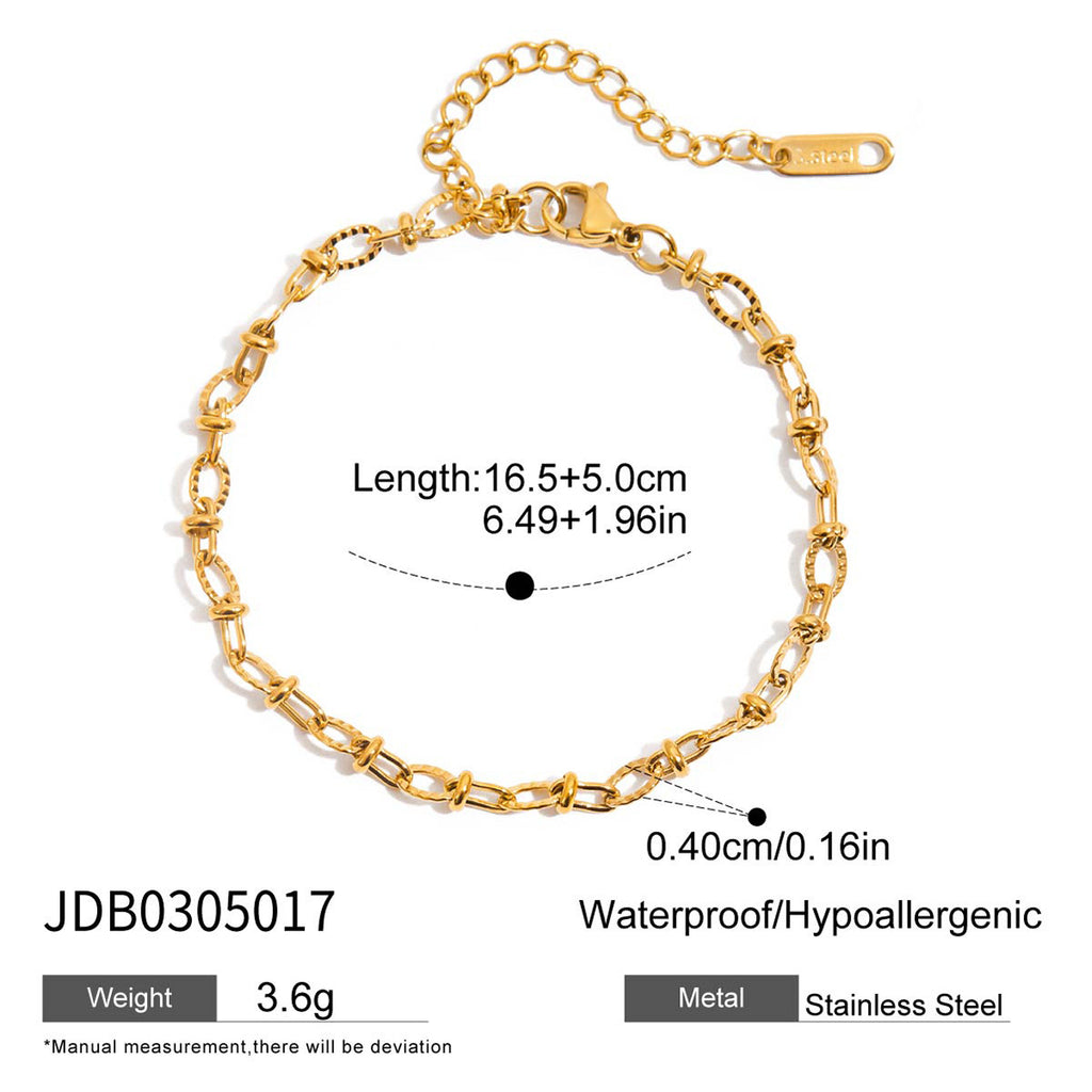 Damen Edelstahl Armband mit stilvollem Herzdesign und verstellbarem Verschluss Shop Nory