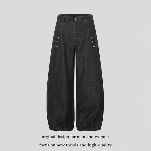 Damen Hochtaillierte Balloon-Culotte-Jeans mit elastischem Saum Shop Nory