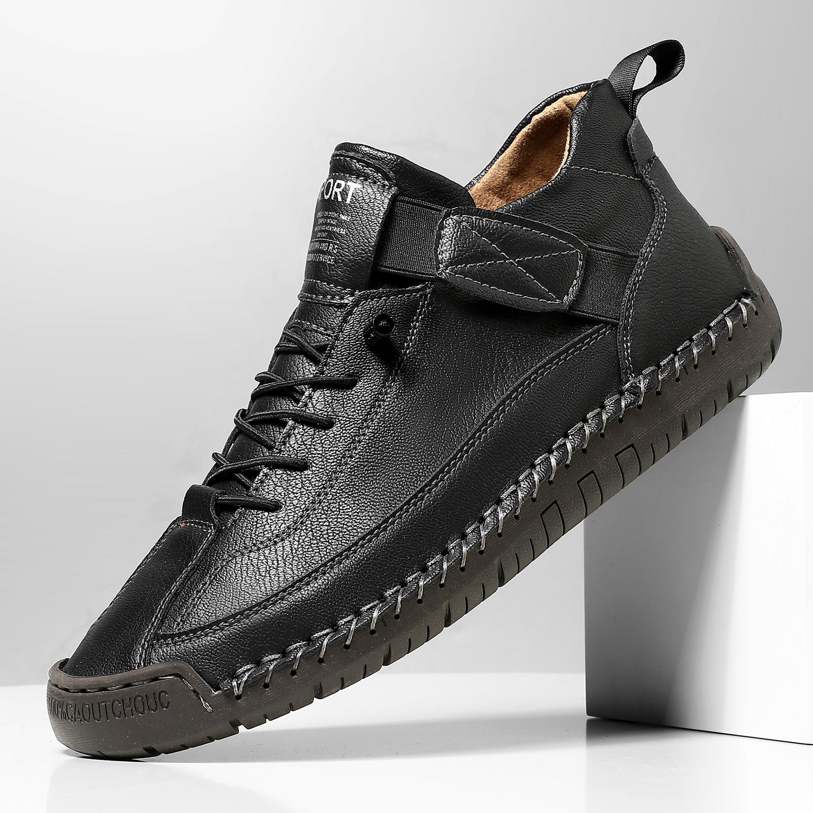 Damen Bequeme Freizeitschuhe mit elastischem Klettverschluss und atmungsaktiver Konstruktion Shopnory
