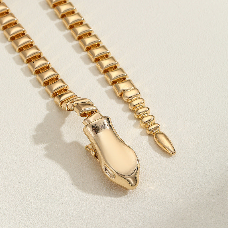Damen Halskette mit modischem Schlangendesign Shop Nory