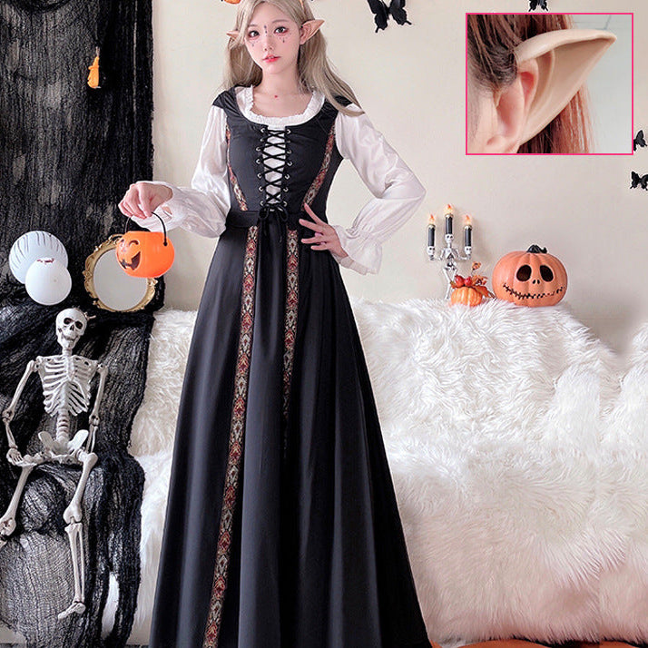 Damen Märchenhaftes Kostümkleid mit eleganter Schnürung und romantischen Details Shop Nory