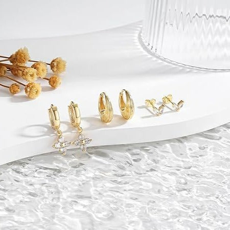 Damen Ohrhänger im eleganten Schmetterlings-Design Shop Nory