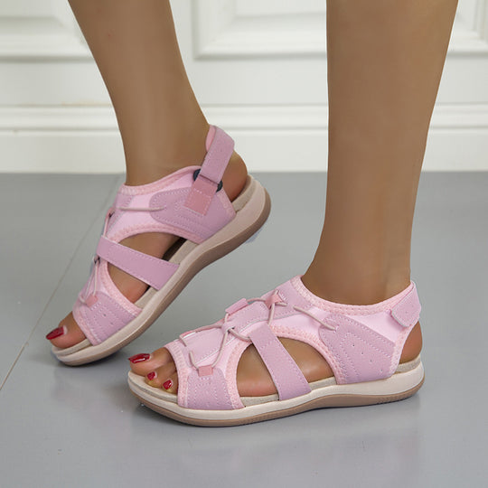 Damen Sportive Komfort-Sandalette mit gepolstertem Fußbett und Klett-Fersenriemen Shop Nory