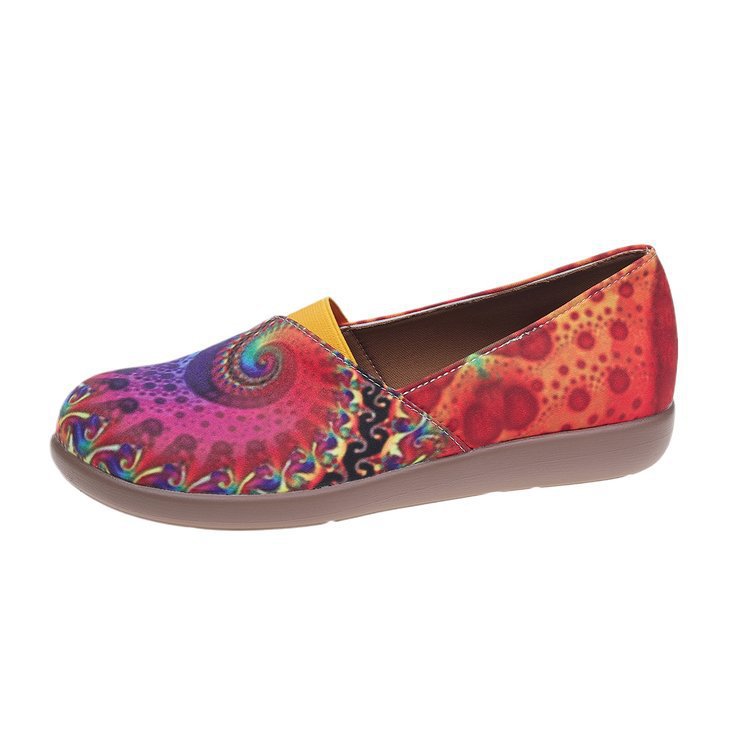 Damen farbenfrohe und bequeme Freizeitschlüpfschuhe Shopnory
