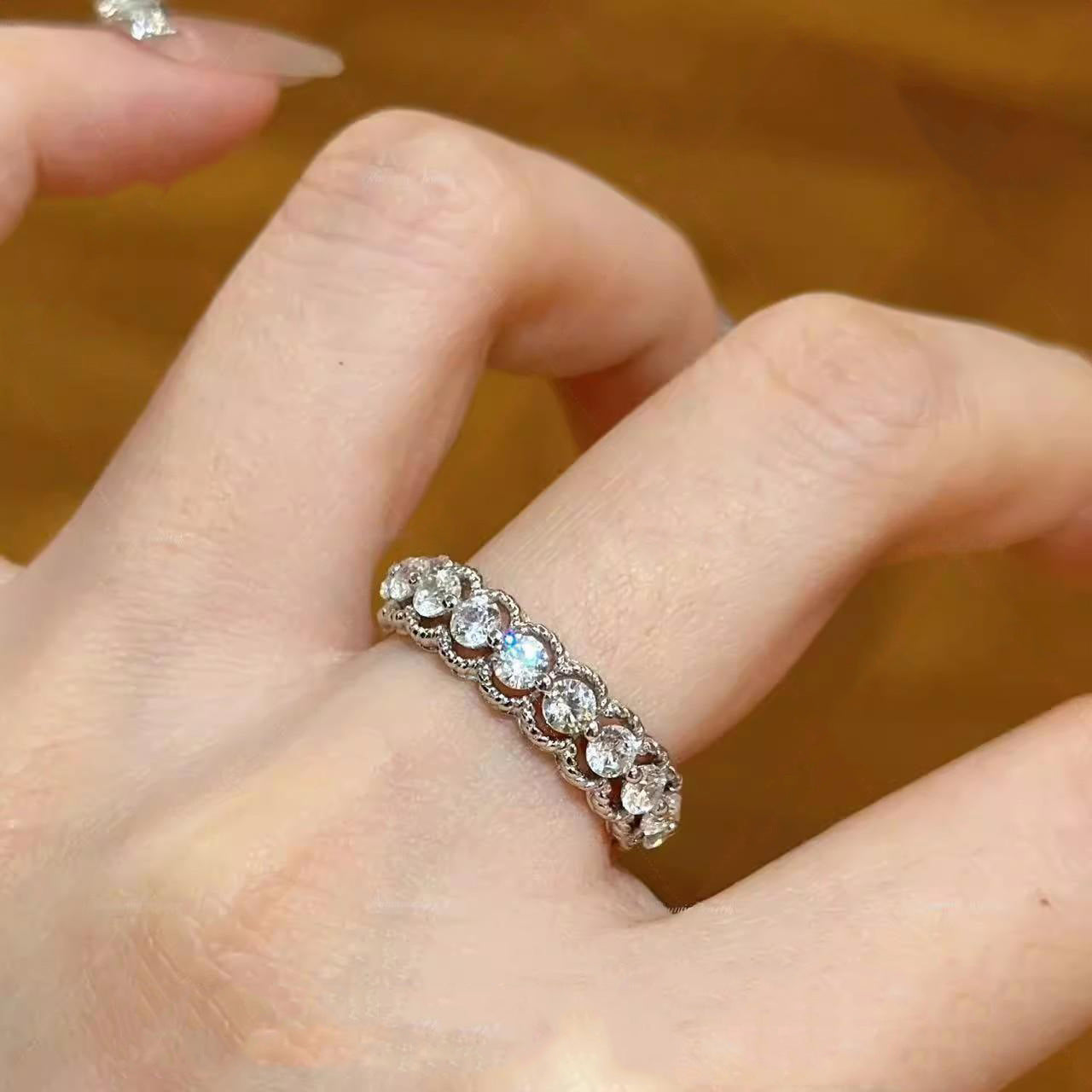Damen Glitzernder Zirkonring Shop Nory