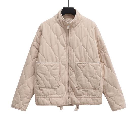 Damen Steppjacke mit Stehkragen, Kissensteppung und Tunnelzug Shop Nory