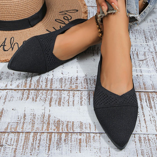 Damen Slingback-Ballerinas mit atmungsaktivem Netzdesign und flexiblem Fußbett