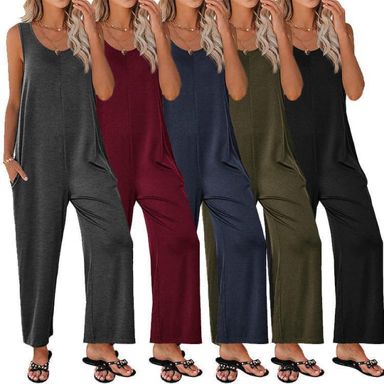 Damen Overall mit weit geschnittenem Bein