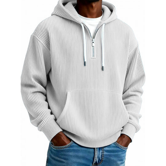 Herren Bequemer Kapuzenpullover mit hoch geschlossenem Reißverschluss Shop Nory