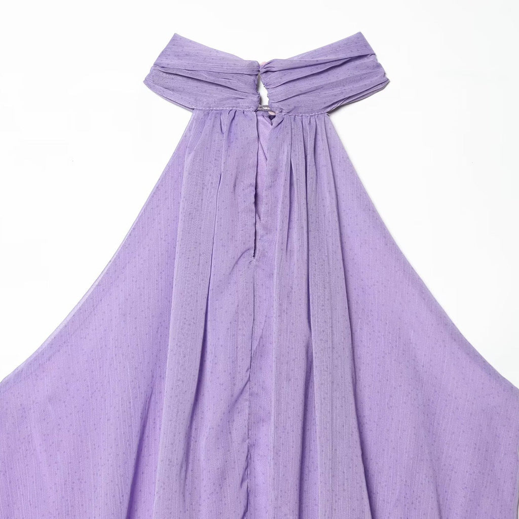 Damen Haltertop mit eleganter Drapierung und hochwertigen Stoffen