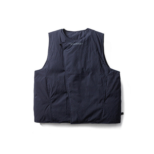 Unisex Gepolsterte Steppweste mit asymmetrischer Front und minimalistischer Silhouette Shop Nory