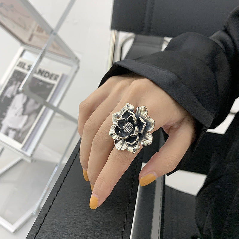 Damenring mit kunstvollem Blumen-Design Shop Nory