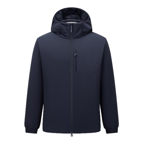 Herren Leichte wasserdichte Softshell-Regenjacke mit Kapuze und versteckter Brusttasche Shop Nory