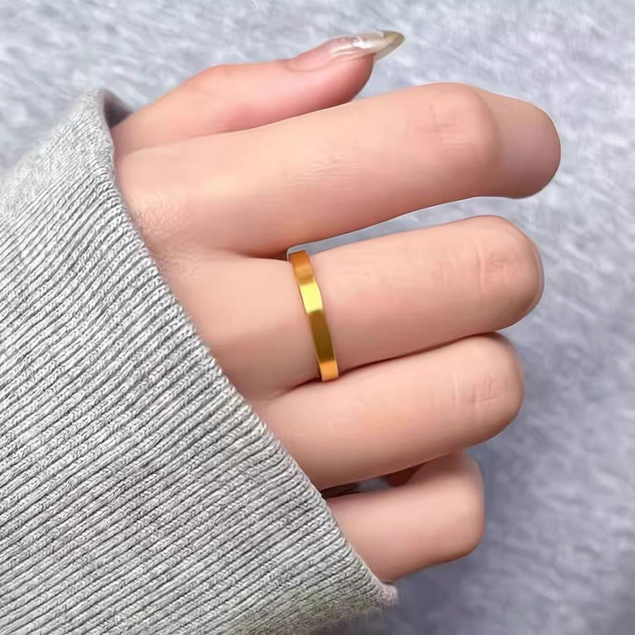 Frauen Klassische Gold Hochzeitsband Ring Shop Nory