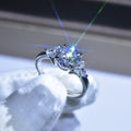 Damen eleganter Solitärring mit funkelndem Hauptstein und Zirkonia Shop Nory