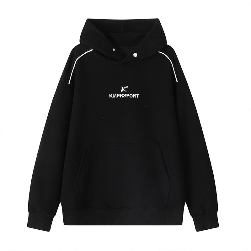 Herren Lässiger Kapuzenpullover im Sportstyle mit Kontrastpaspel und Kängurutasche Shop Nory