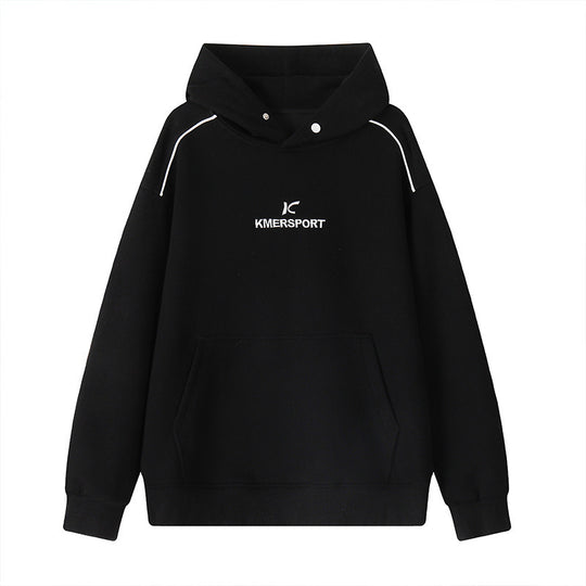 Herren Lässiger Kapuzenpullover im Sportstyle mit Kontrastpaspel und Kängurutasche Shop Nory