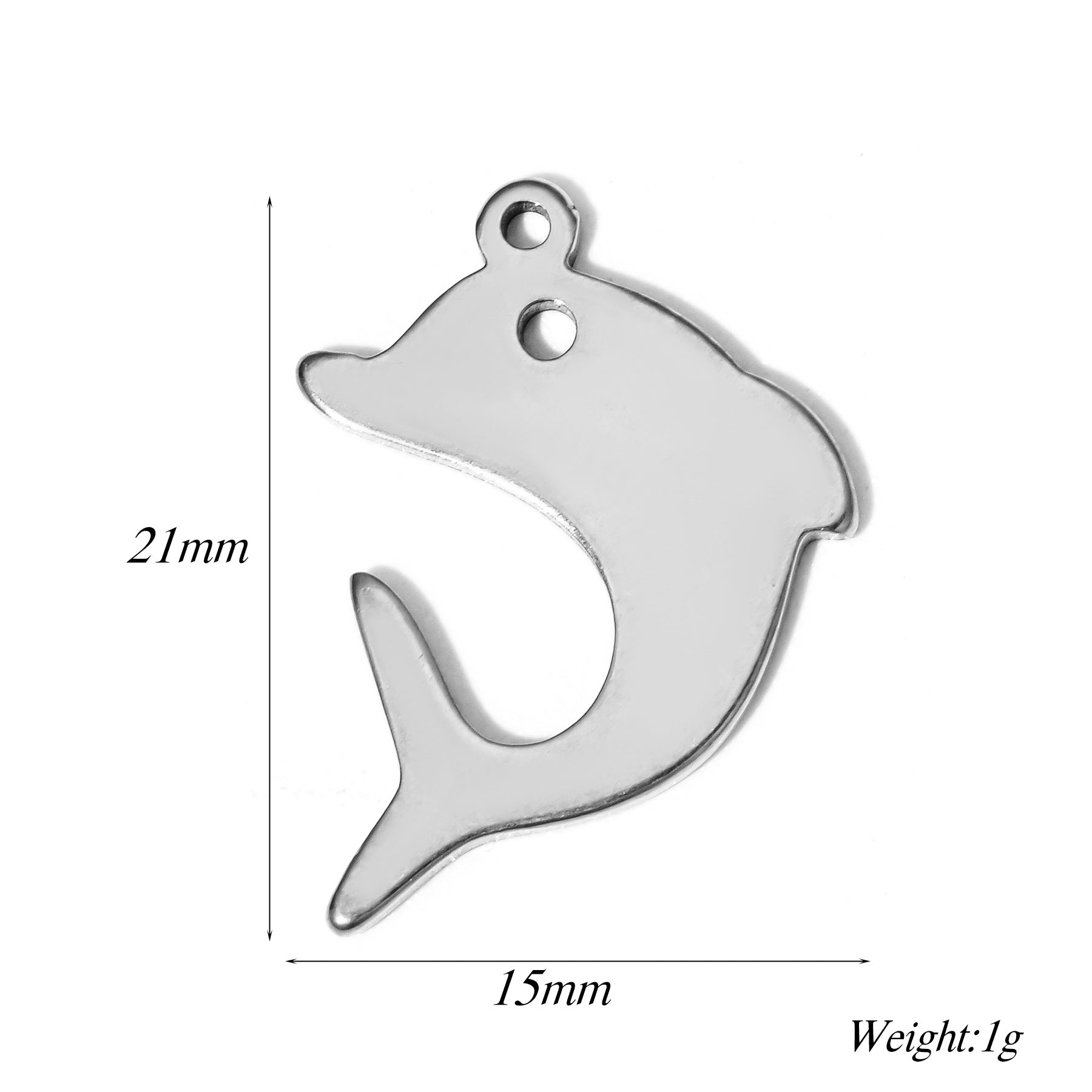 Damen Fischförmiger Schmuckanhänger aus hochwertigem Metall Shop Nory
